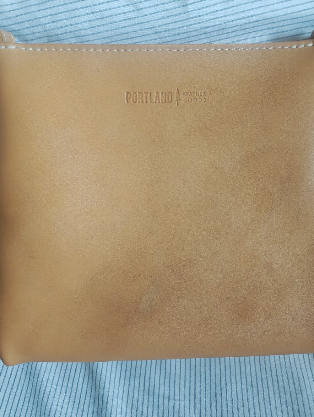 Portland Leather Goods Triangle Bag In Mango - Picture 7 of 8